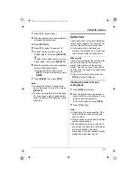 Предварительный просмотр 35 страницы Panasonic KX-TG5871AL Operating Instructions Manual