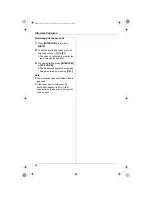 Предварительный просмотр 42 страницы Panasonic KX-TG5871AL Operating Instructions Manual