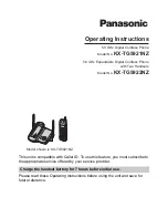 Preview for 1 page of Panasonic KX-TG5921NZ Operating Instructions Manual