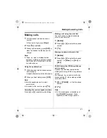 Предварительный просмотр 21 страницы Panasonic KX-TG5931AL Operating Instructions Manual