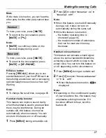 Preview for 27 page of Panasonic KX-TG5961AL Operating Instructions Manual