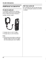 Preview for 62 page of Panasonic KX-TG5961AL Operating Instructions Manual