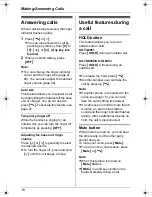 Предварительный просмотр 16 страницы Panasonic KX-TG6051AL Operating Instructions Manual