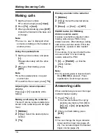 Предварительный просмотр 14 страницы Panasonic KX-TG6051NZ Operating Instructions Manual