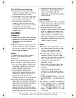 Preview for 7 page of Panasonic KX-TG6054B Installation Manual