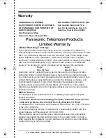 Preview for 9 page of Panasonic KX-TG6054B Installation Manual