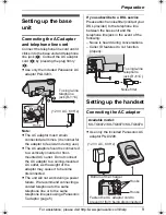 Предварительный просмотр 9 страницы Panasonic KX-TG6071 Operating Instructions Manual