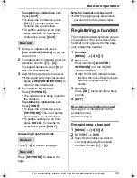 Предварительный просмотр 39 страницы Panasonic KX-TG6071 Operating Instructions Manual