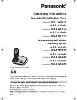 Preview for 1 page of Panasonic KX-TG6311 Operating Instructions Manual