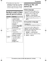 Предварительный просмотр 15 страницы Panasonic KX-TG6312 Operating Instructions Manual