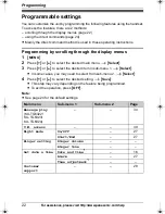 Предварительный просмотр 22 страницы Panasonic KX-TG6312 Operating Instructions Manual