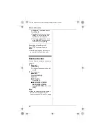 Предварительный просмотр 42 страницы Panasonic KX-TG6313C Operating Instructions Manual