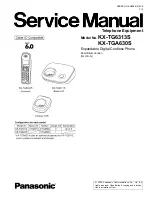 Panasonic KX-TG6313S - Cordless Phone - Pearl Service Manual preview