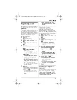 Предварительный просмотр 23 страницы Panasonic KX-TG6411BX Operating Instructions Manual