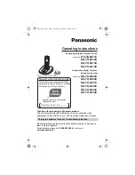 Preview for 1 page of Panasonic KX-TG6411C Operating Instructions Manual