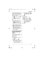 Предварительный просмотр 21 страницы Panasonic KX-TG6411FX Operating Instructions Manual