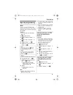 Предварительный просмотр 25 страницы Panasonic KX-TG6411FX Operating Instructions Manual