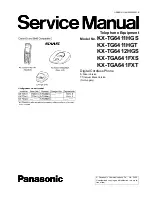 Предварительный просмотр 1 страницы Panasonic KX-TG6411HGS Service Manual