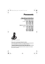 Panasonic KX-TG6412E Operating Instructions Manual preview