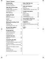 Preview for 2 page of Panasonic KX-TG643 Operating Instructions Manual