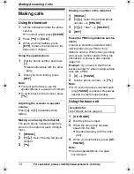 Preview for 14 page of Panasonic KX-TG643 Operating Instructions Manual