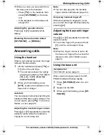 Preview for 15 page of Panasonic KX-TG643 Operating Instructions Manual