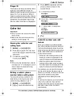 Preview for 29 page of Panasonic KX-TG643 Operating Instructions Manual