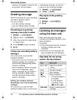 Preview for 32 page of Panasonic KX-TG643 Operating Instructions Manual