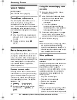 Preview for 34 page of Panasonic KX-TG643 Operating Instructions Manual