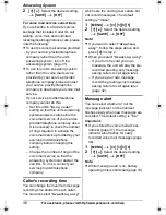 Preview for 36 page of Panasonic KX-TG643 Operating Instructions Manual