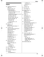 Preview for 63 page of Panasonic KX-TG643 Operating Instructions Manual