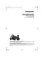 Preview for 1 page of Panasonic KX-TG6451BX Operating Instructions Manual