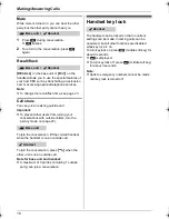 Preview for 16 page of Panasonic KX-TG6461AL Operating Instructions Manual