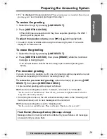 Предварительный просмотр 29 страницы Panasonic KX-TG6500 Operating Instructions Manual