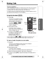 Предварительный просмотр 33 страницы Panasonic KX-TG6500 Operating Instructions Manual