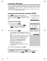 Предварительный просмотр 74 страницы Panasonic KX-TG6500 Operating Instructions Manual