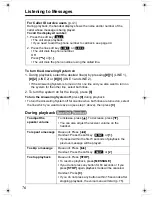 Предварительный просмотр 76 страницы Panasonic KX-TG6500 Operating Instructions Manual