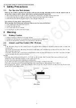 Предварительный просмотр 4 страницы Panasonic KX-TG6511 Service Manual