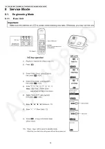 Предварительный просмотр 16 страницы Panasonic KX-TG6511 Service Manual