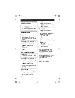 Предварительный просмотр 14 страницы Panasonic KX-TG6511C Operating Instructions Manual