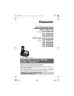 Предварительный просмотр 1 страницы Panasonic KX-TG6511E Operating Instructions Manual