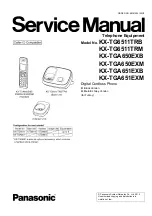 Panasonic KX-TG6511TRB Service Manual предпросмотр