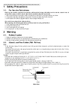 Preview for 4 page of Panasonic KX-TG6511TRB Service Manual