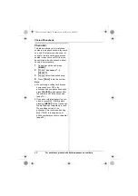 Предварительный просмотр 22 страницы Panasonic KX-TG6512 Operating Instructions Manual