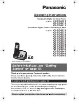 Panasonic KX-TG6513B Operating Instructions Manual preview