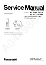 Предварительный просмотр 1 страницы Panasonic KX-TG6521BXB Service Manual