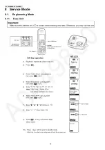 Предварительный просмотр 16 страницы Panasonic KX-TG6521BXB Service Manual