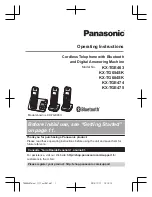 Panasonic KX-TG654SK Operating Instructions Manual preview