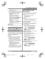 Preview for 55 page of Panasonic KX-TG654SK Operating Instructions Manual