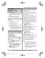 Preview for 63 page of Panasonic KX-TG654SK Operating Instructions Manual